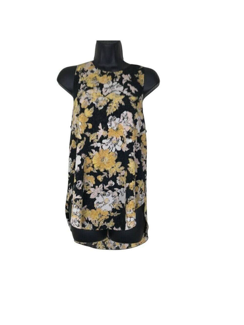 Aritzia Wilfred Floral Sleeveless Top Size M